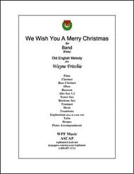 We Wish You A Merry Christmas Concert Band sheet music cover Thumbnail